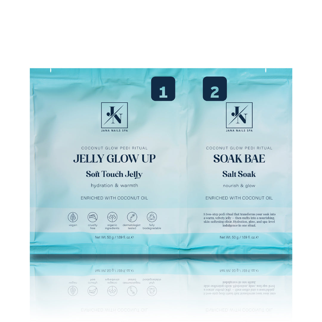 COCONUT GLOW PEDI RITUAL - Jelly glow up 50g + soak bae 50g